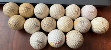 LOT OF 15 VINTAGE GOLF BALLS / Dunlop/MAXFLI / TITLEIST / Slazenger And More