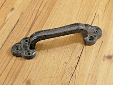 1 Rustic Cast Iron Handles Door Hardware Pull Gate Shed Drawer Cabinet Barn Shed