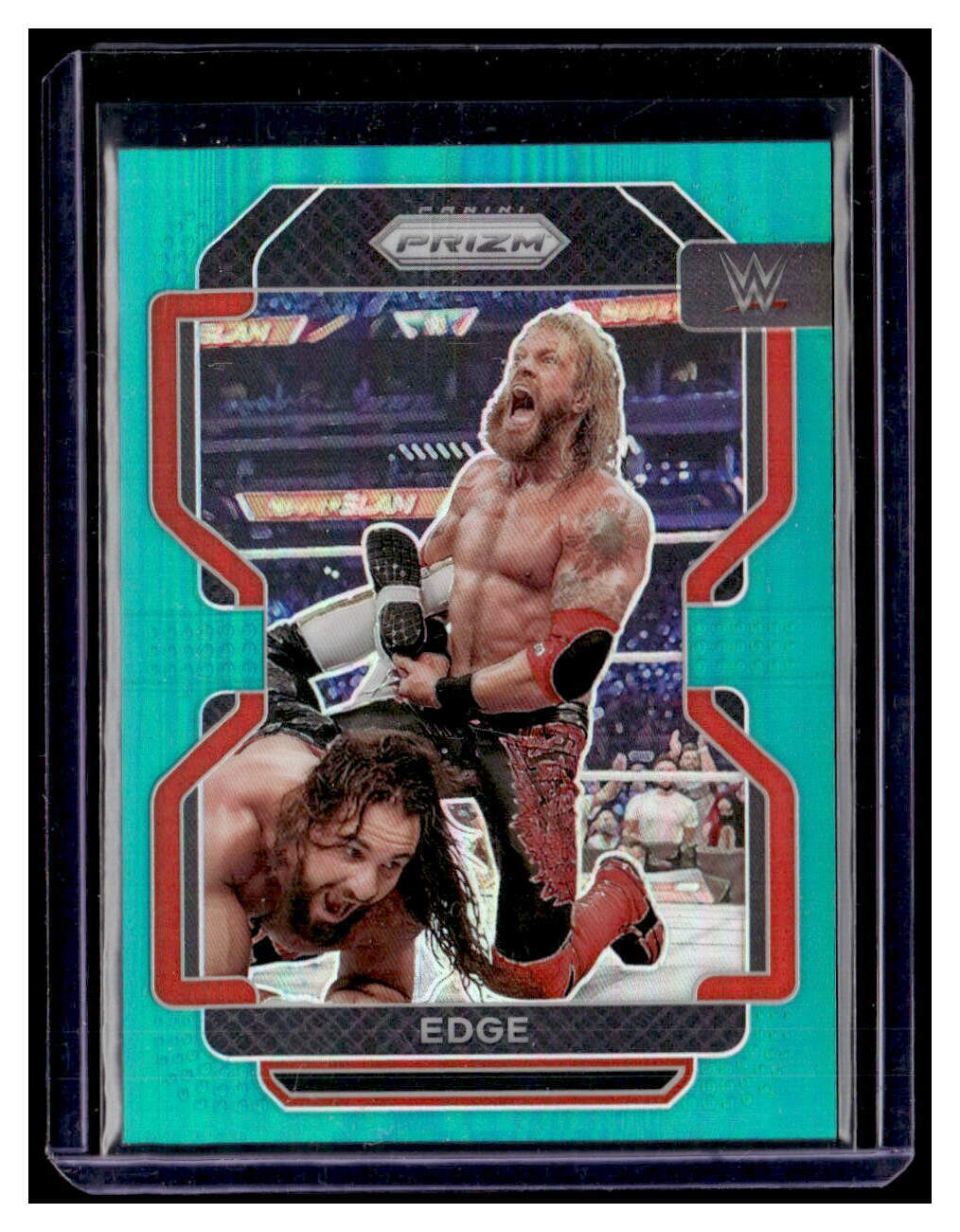 2022 Panini Prizm WWE Prizms Teal #164 Edge /49