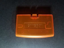 TRANSPARENT ORANGE GAME BOY LOGO ADVANCE REPLACEMENT BATTERY COVER LID DOOR D21
