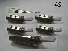 4) Nylon Air Pneumatic Stainless 3-Way Detented & Momentary Toggle Switch #10-32