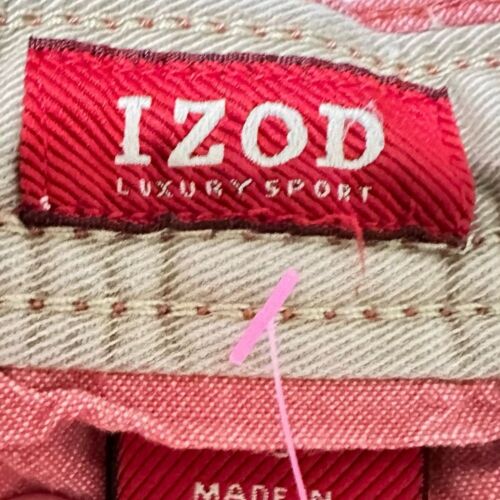 Pantaloncini uomo sportivi di lusso Izod taglia 40/9" cucitura interna cotone colore salmone - Foto 3 di 9