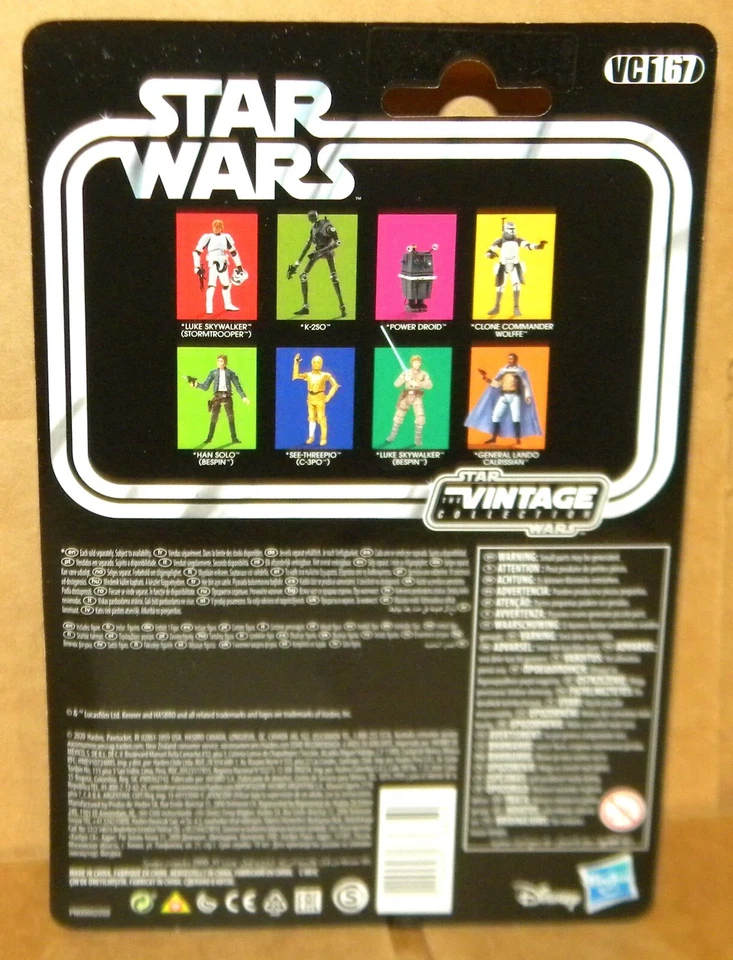 КАРТА POWER DROID (GONK) VC167 Star Wars 2019 Vintage Line масштаб 3,75 дюйма СО СКЛАДКАМИ - Изображение 3 из 4