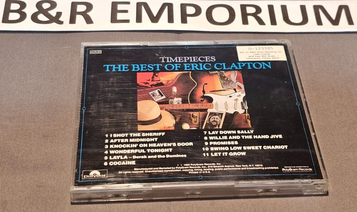Eric Clapton 2-CD Lot - Timepieces: The Best of Eric Clapton 1982