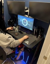 Gaming Pc, 3 Monitors,  And A Stand For The M...