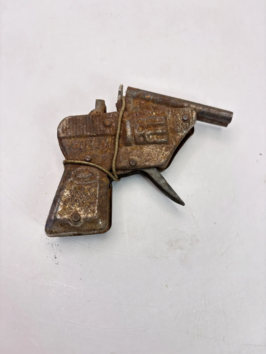 老式金属盖枪在其他古董老式玩具火药枪| eBay