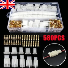 580PCS 2 3 4 6 9 Pin Male Female Electrical Wire Connectors Terminals Plug Kit