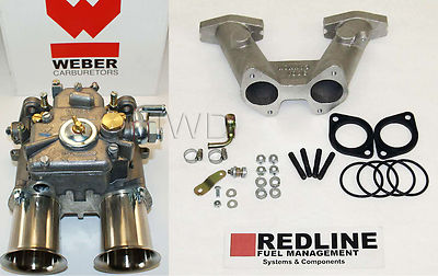 MGA MGB Weber DCOE kit w/ Cannon manifold, Genuine 45 DCOE