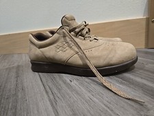 SAS Free Time Women's Size 9 Shoes Taupe Suede Walking Sneakers EUC USA Made