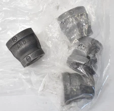Lot of 4 Ward Cast Iron Pipe Reducing Couplings Threaded Tools Hardware