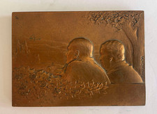 ANCIENNE MEDAILLE 50 ANS ANNIVERSAIRE DE MARIAGE EN BRONZE PAR