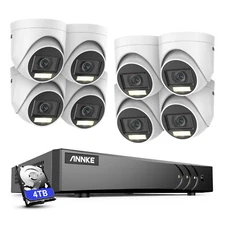 ANNKE 3K 8CH DVR 5MP Color Night Audio System Camera System Human Detection IP67
