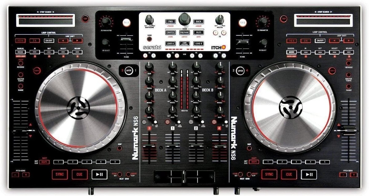 Numark NS6 Professional 4-Channel DJ Controller Touch-sensitive