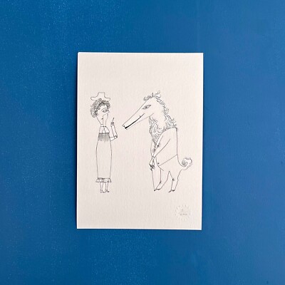 Franciszka Themerson Limited Edition A5 Print - Lovers - 1 of 200 - D55.156