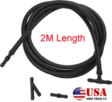 2M Car Windshield Washer Nozzle Hose Tube T Y Straight For Front Window Pump USA