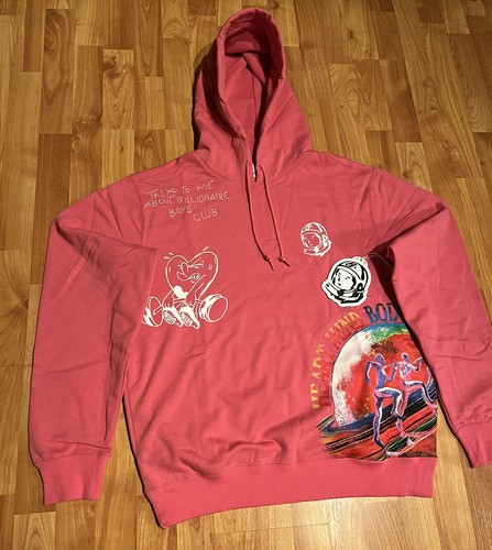 NEW MEN'S M BBC BILLIONAIRE BOYS CLUB HEALTH HOODIE IN FRUIT DOVE - Picture 3 of 8