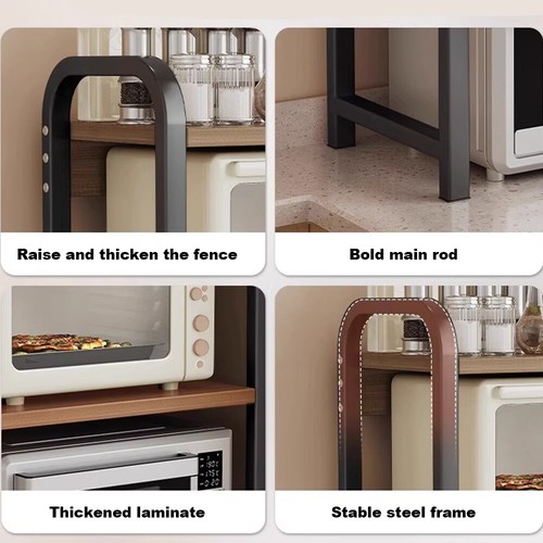 3 Tier Expandable Microwave oven Rack Stand Storage Holder Kitchen Corner Shelf! - Picture 14 of 14