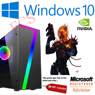 ULTRASCHNELLER Quad-Core i5 Gaming-PC Desktop 8 GB RAM 1 TB HDD Windows 10 Nvidia GPU