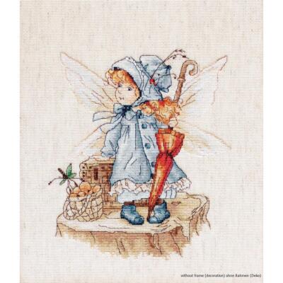 Luca-S Kreuzstichset ''Fliegende Fee'', Zählmuster, 18x20,5cm