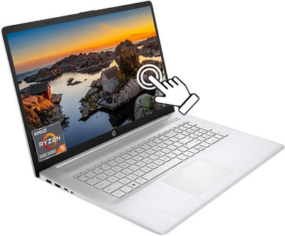 2022 HP 17.3'' TOUCHSCREEN LAPTOP AMD RYZEN 5 5500U 16GB RAM 1TB SSD WIN 11 SILVE