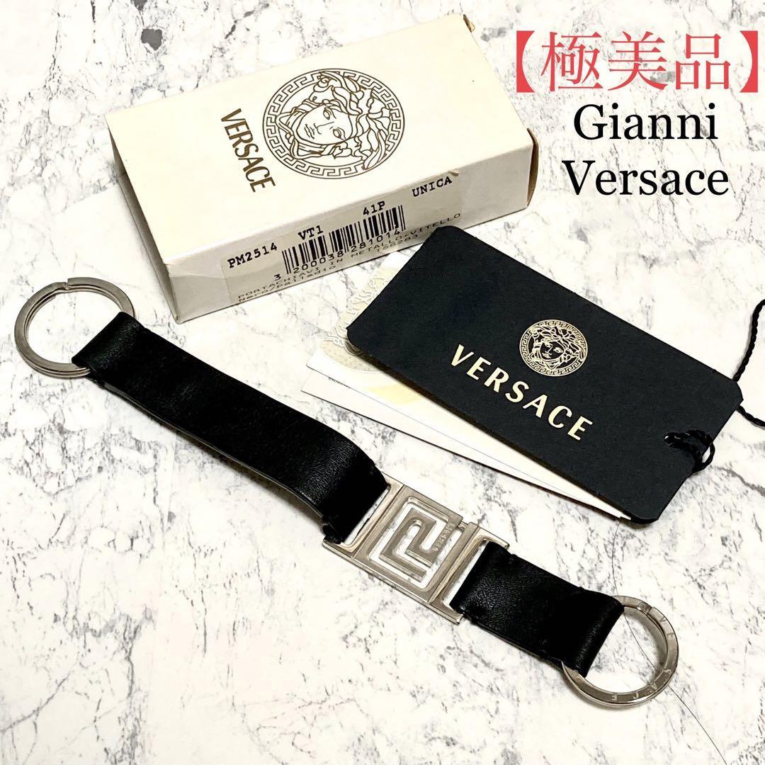 GIANNI VERSACE◇キーケース/-/BLK/メンズ