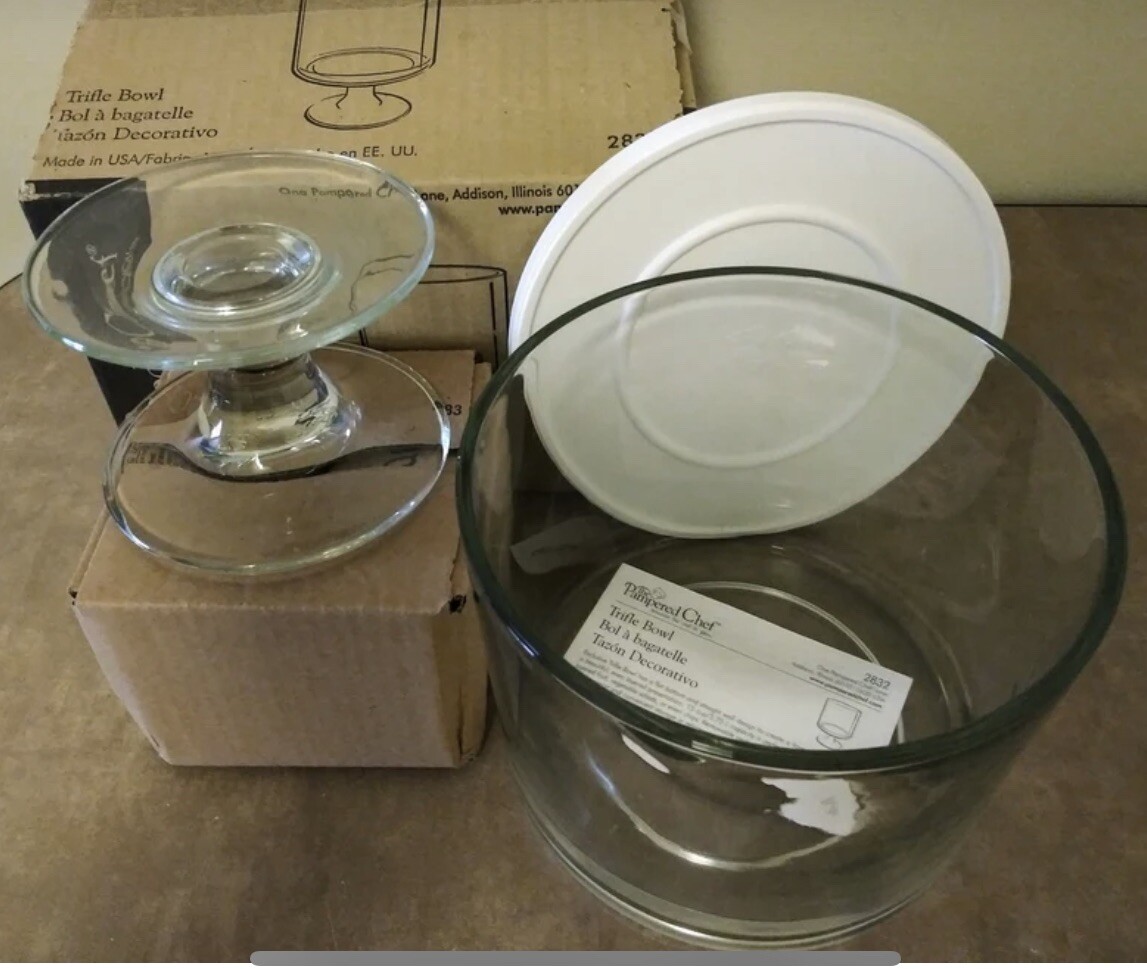 Pampered Chef 2832 Trifle Bowl and Stand for sale online eBay
