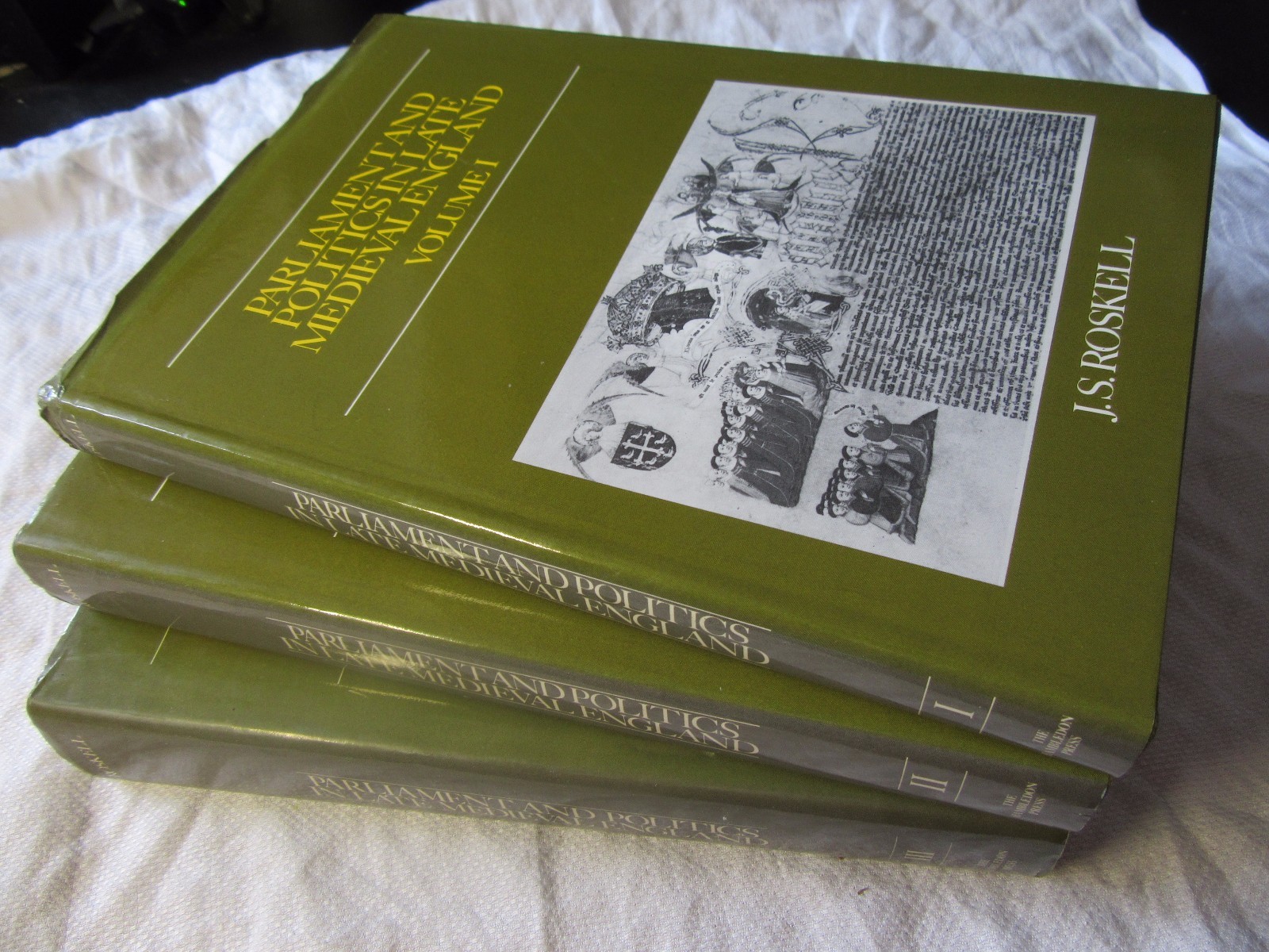 PARLIAMENT & POLITICS in LATE MEDIEVAL ENGLAND - J S Roskell 3 Vol Set HB #Cobb