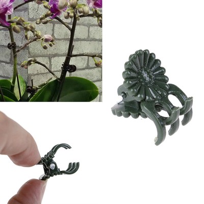 20Pcs Plant Fix Clips Orchid Stem Vine Support Flowers Tied Branch Clamping GEJI