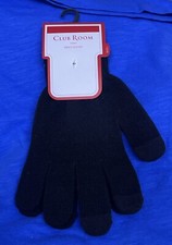 Club Room Men  s Gloves Black NWT Made For Macy  s