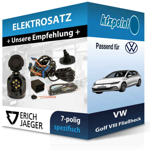 FüR Vw Golf Viii FließHeck 11.2019-Jetzt Jaeger E-Satz 7Polig Fahrzeugspezifisch-image