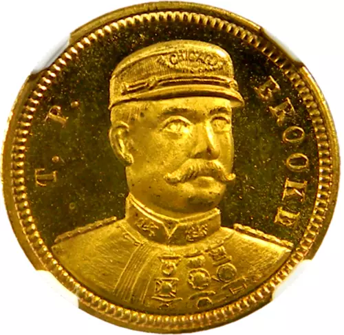 Willow Grove PA 1898 Children's Day Medal T P Brooke NGC MS 65 Top Pop (18-1)