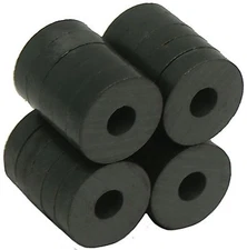 3/4"OD X 1/4"ID X 3/16" thick Ceramic Ring- Ceramic/Ferrite Magnet, Grade C-11