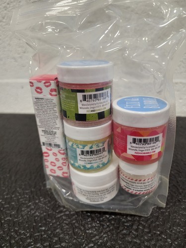 Fizz And Bubble Lip Care Scrub And Lip Balm Repair And Moisturizer Kit Set Of 6 - Picture 2 of 2