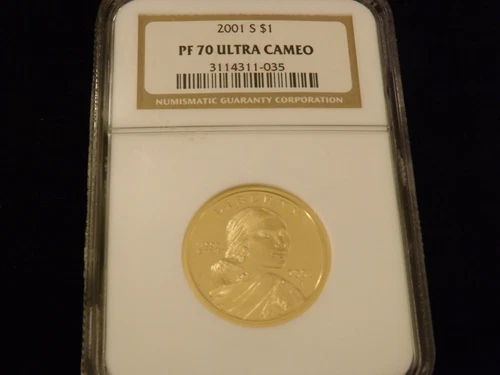 2001-S   $1  Sacagawea          NGC PF 70 Ultra Cameo