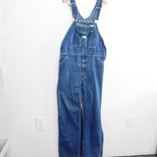 VINTAGE Liberty Overalls 36 Blue Denim Dungarees 90s Carpenter Barn Work 36x30