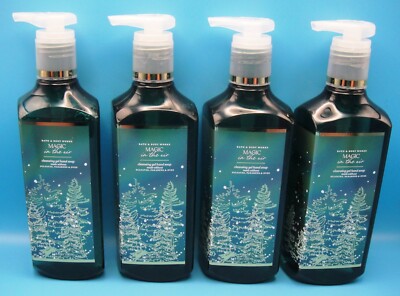 4 BATH & BODY WORKS Lot MAGIC IN THE AIR Gel HAND SOAP Vanilla Bourbon FREE SHIP