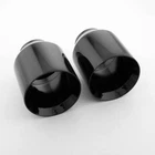 2PCS Exhaust Tips for Dodge Charger 3" Inlet 5" Outlet Straight Cut Glossy Paint