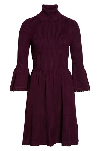 ELIZA J TURTLENECK BELL SLEEVE SWEATER 