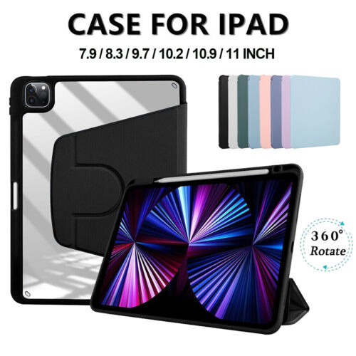 Leather Cover For iPad 2022 10th Generation 10.9”  Air 4/5 Ultra-Clear Back Case - Afbeelding 1 van 34