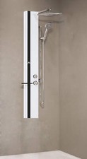 Colonna Doccia Bagno Novellini Line 2 Idromassaggio Meccanico Argento Nero Opaco