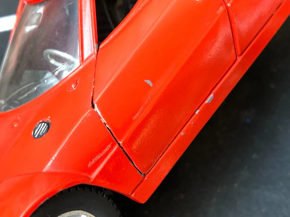 2 - Imperfect MARTOYS ITALY 1:24 Diecast RED/COPPER LANCIA STRATOS #0108 No Box - Image 3 of 4