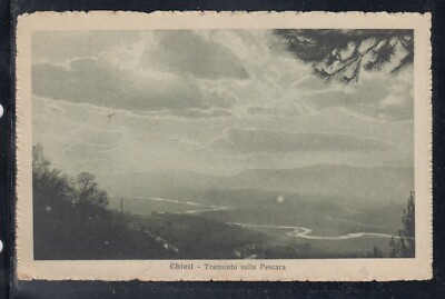 Postcard Chieti Sunset on Pescara OC29 #