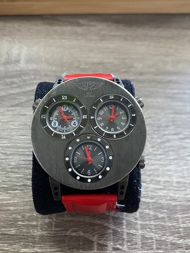 NY London Red Multi-dial Watch - Quartz - Picture 2 of 5