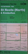 Pathfinder Map  ST NEOTS (North) & KIMBOLTON  1988   Sheet 980  TL 06/16
