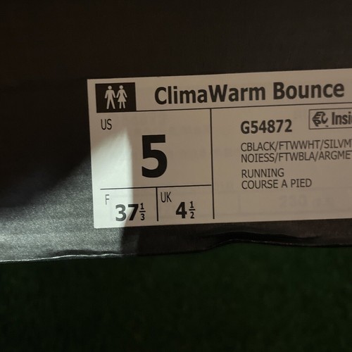 Adidas G54872 Climawarm Bounce Low Negro Blanco Zapatos para Correr Talla 5 - Imagen 6 de 8