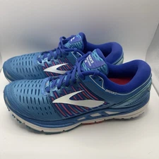 Brooks Transcend 5 Women’s Running Shoes Sz 9 Blue GuideRails Stability Support