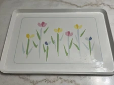 Vintage Melamine Dainty Floral Tray STUDIO NOVA W6010 Made In Italy