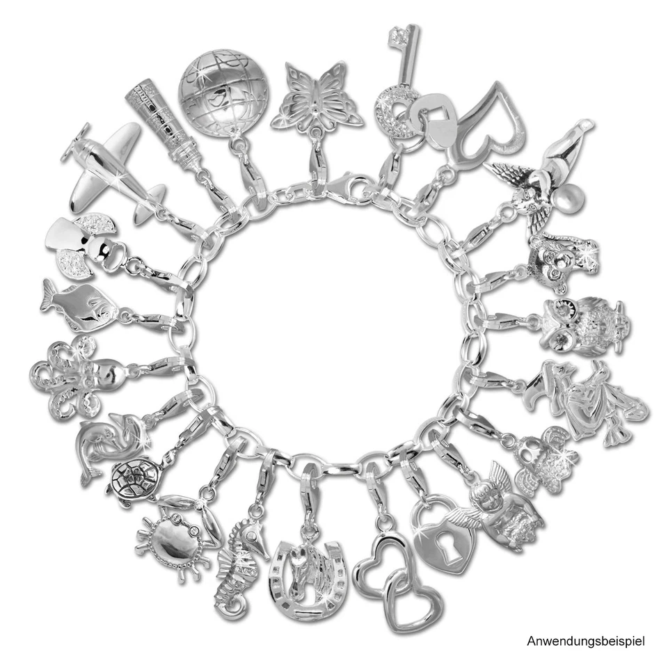 SilberDream Charm 925 Echt Silber Anhänger gelb Perlenmuschel Perle FC230Z - Bild 4 von 4