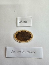 Marquetry Veneer Inlay - Elipse Shield #132 - 60mm x 40mm - Real Wood Veneer