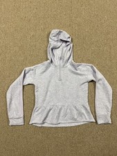 All in Motion Girls Large 10/12 Light Purple Quarter Zip Fleece Hoodie Athletic